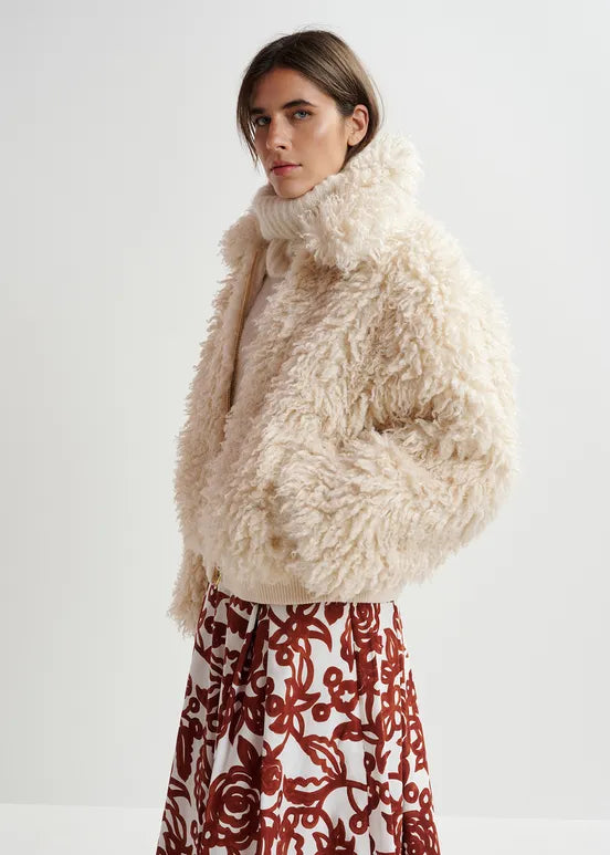 ESSENTIEL ANTWERP GENERGIZED FAUX FUR JACKET 224