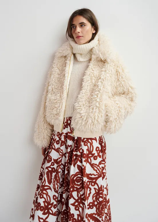 ESSENTIEL ANTWERP GENERGIZED FAUX FUR JACKET 224