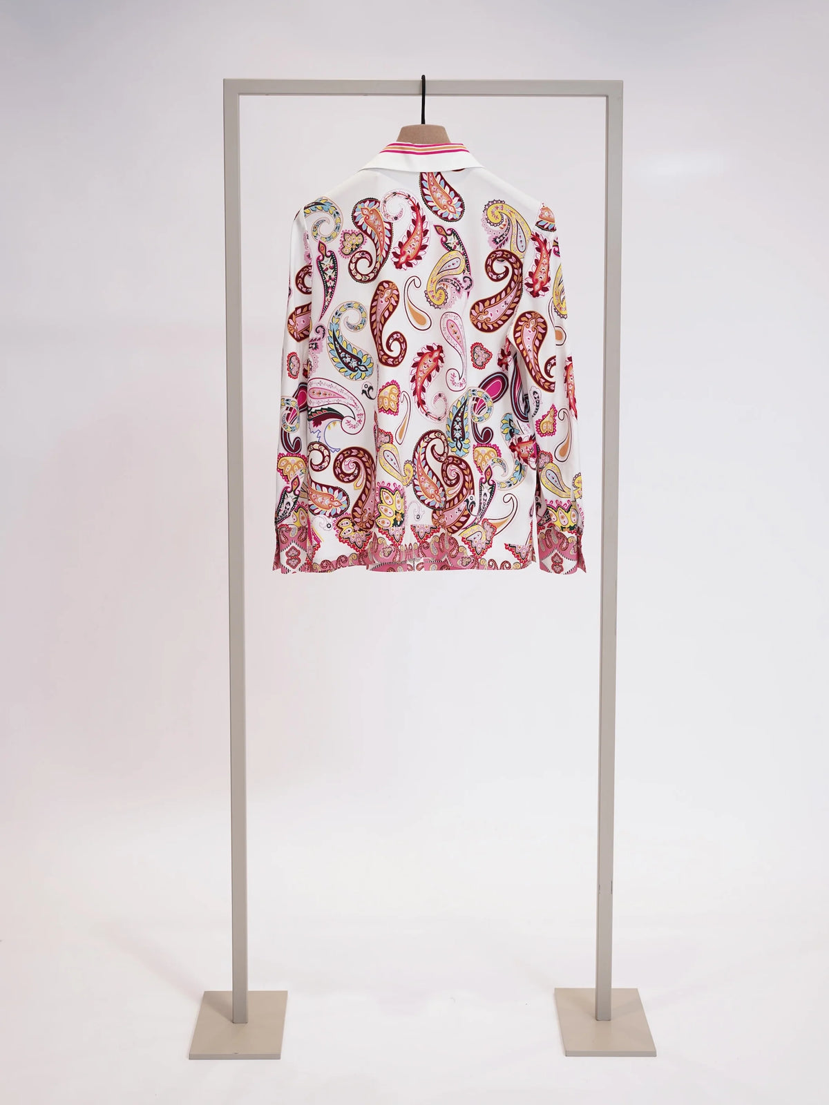 HERZENS ANGELEGENHEIT PINK PAISLEY SHIRT 6070 263021 SHOP MACBEES IRELAND LUXURY SILK BLOUSE