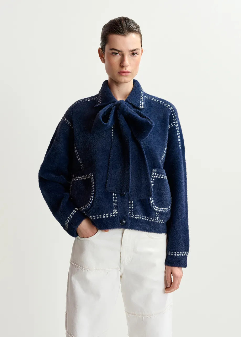 ESSENTIEL ANTWERP HOOPS CARDIGAN 125