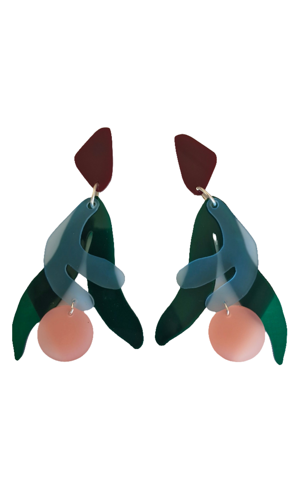 CAPULET & MONTAGUE FUSCHIA FLOWER EARRINGS 225