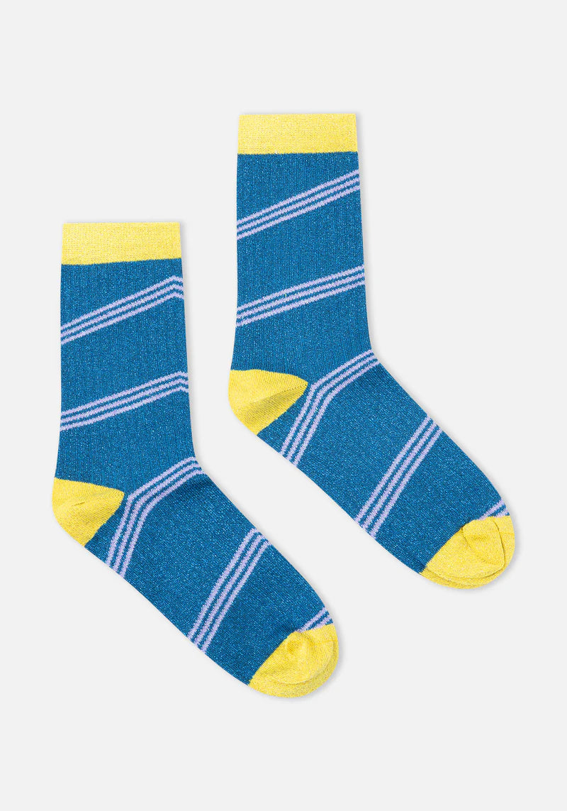 DR BLOOM COLAJET BLUE SOCKS 225