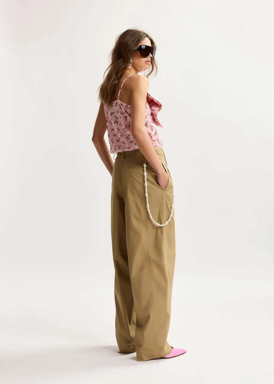 ESSENTIEL ANTWERP JESUIS BARREL LEG PANTS CAFE FRAPPÉ JESUIS-CF02 126