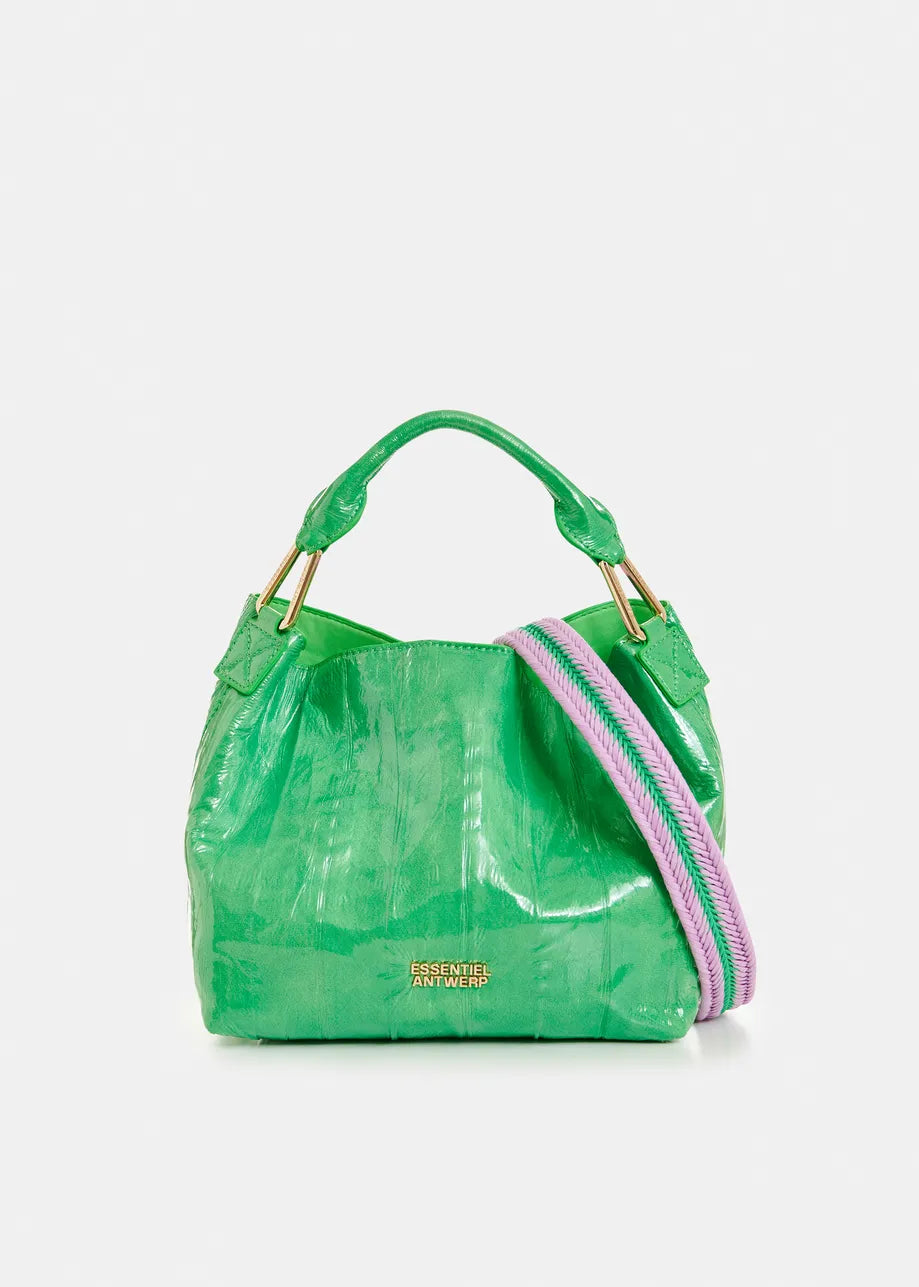 ESSENTIEL ANTWERP JHOSSI MINI PRINT SHOPPER BAG GREEN 126