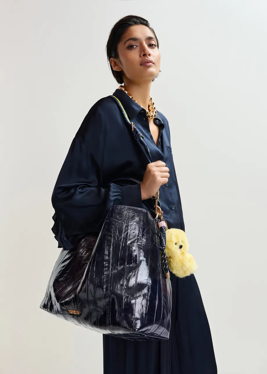 ESSENTIEL ANTWERP JISTALO SHOPPER PRINTED BAG VIOLET 126