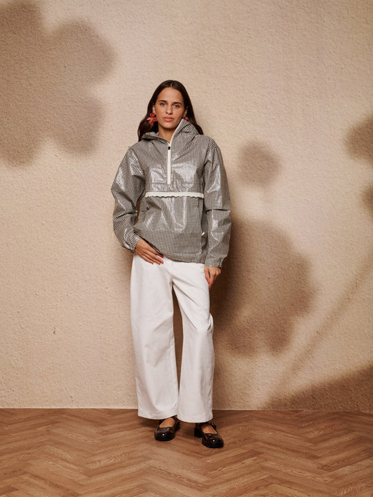 SISTER JANE SOREN CHECK ANORAK JACKET 126