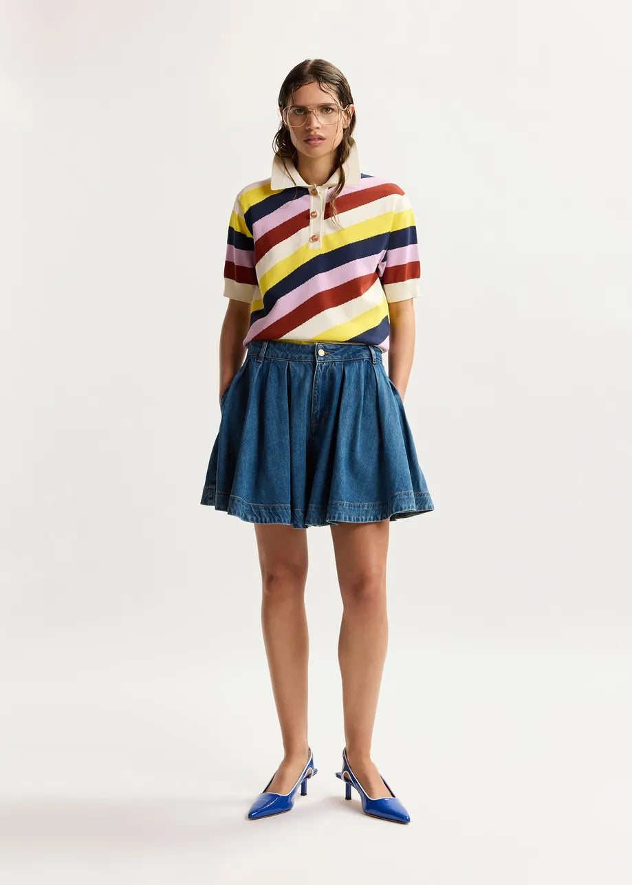 ESSENTIEL ANTWERP JOLLOW JACQUARD POLO OFF WHITE JOLLOW-J10W 126