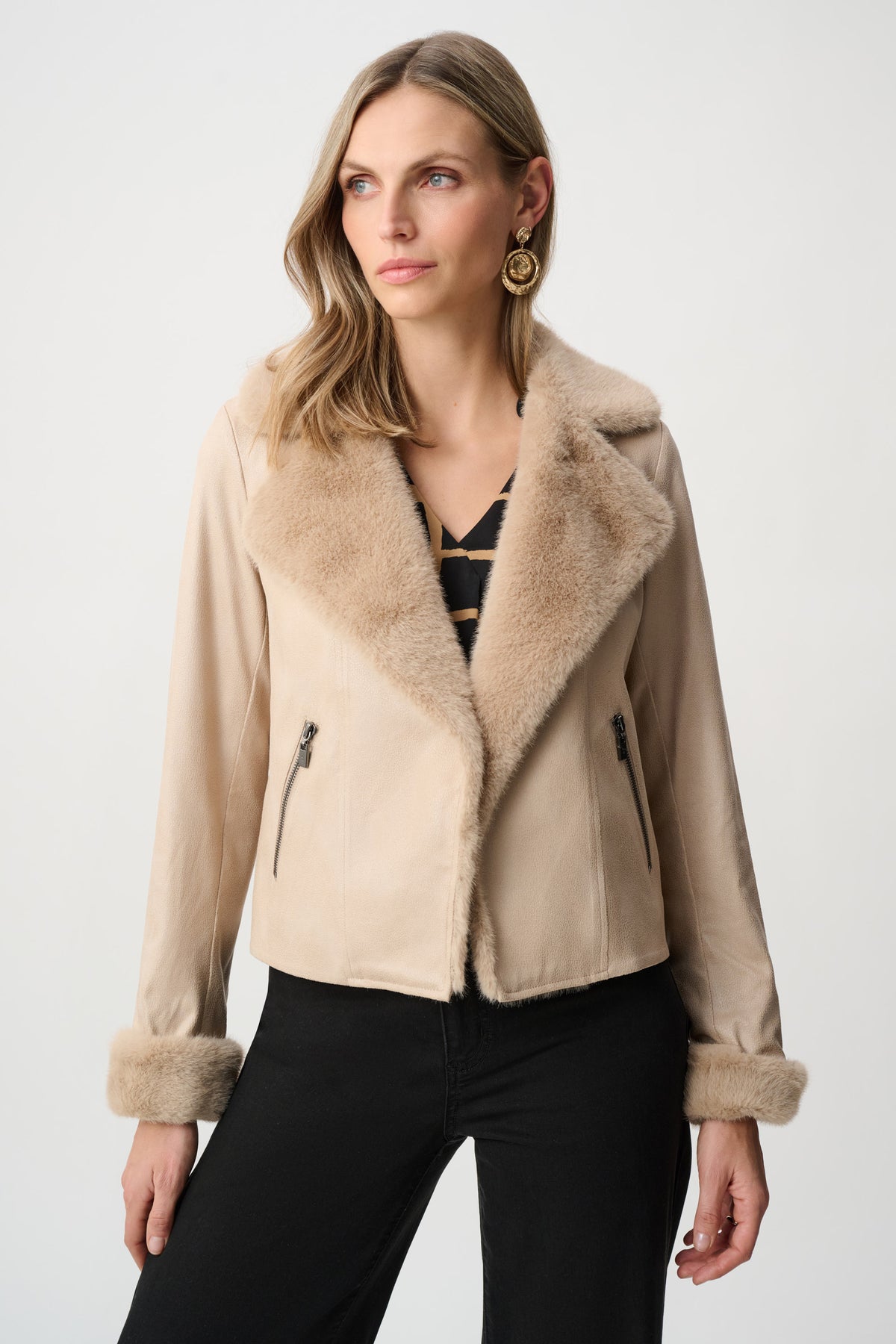 263909 4547 joseph ribkoff beige jacket