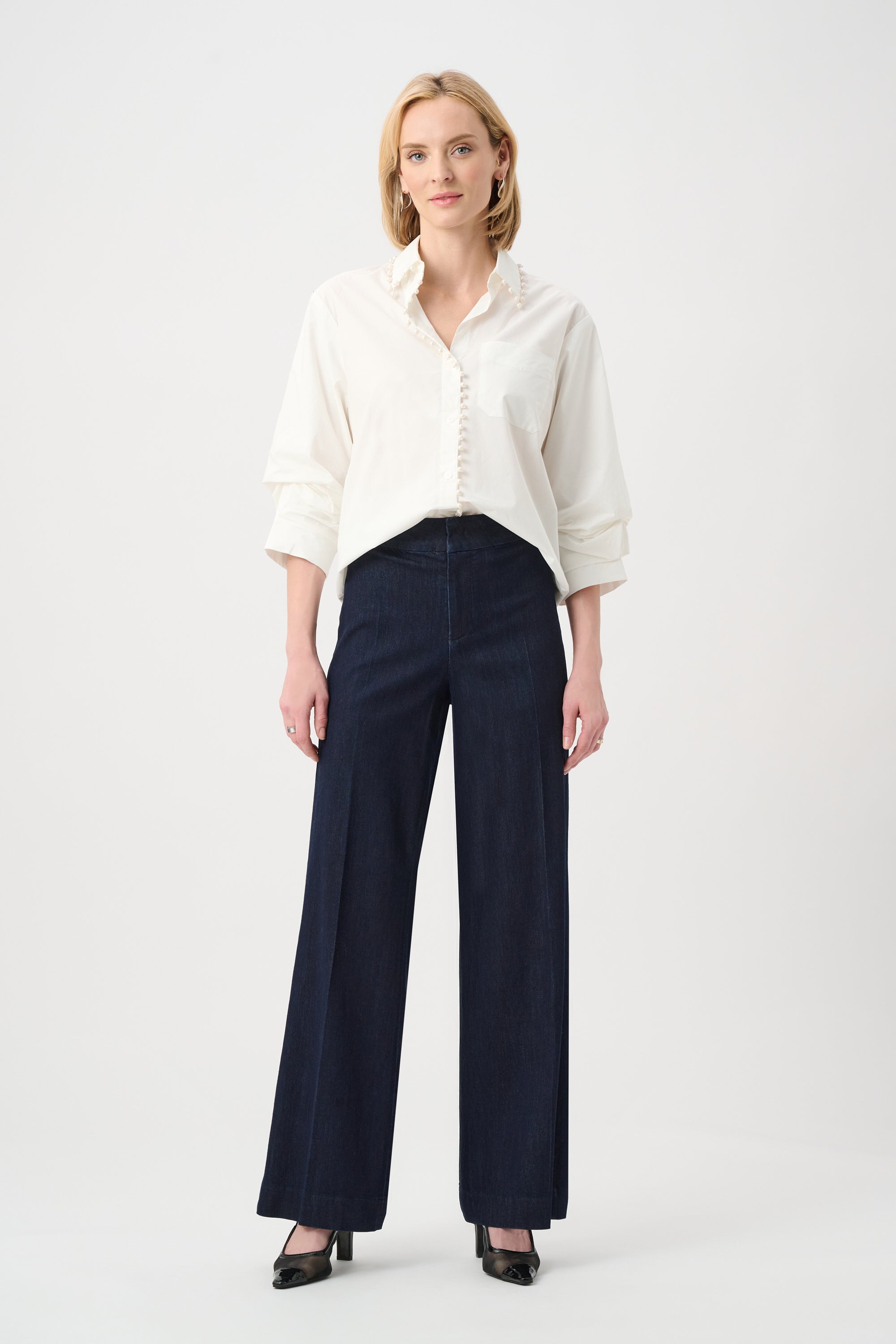 263903 3302 joseph ribkoff dark denim pants smart casual