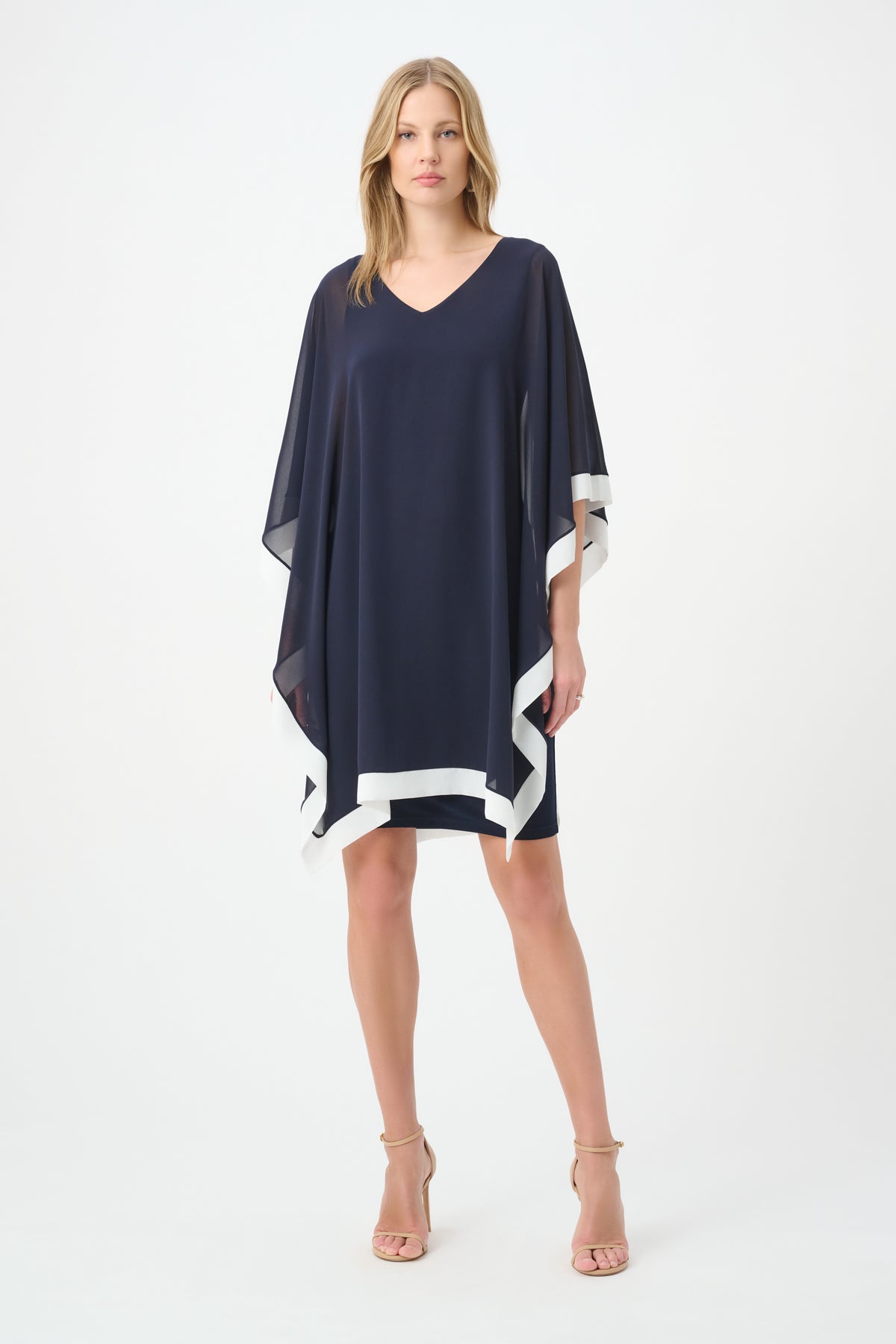 264714 2229 joseph ribkoff loose kaftan style navy dress