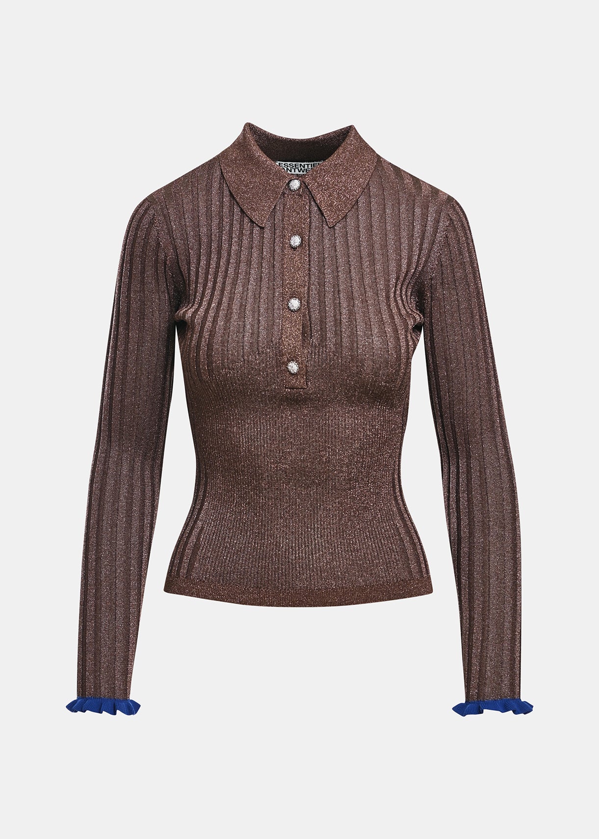 ESSENTIEL ANTWERP WINE KARAN FITTED POLO 226