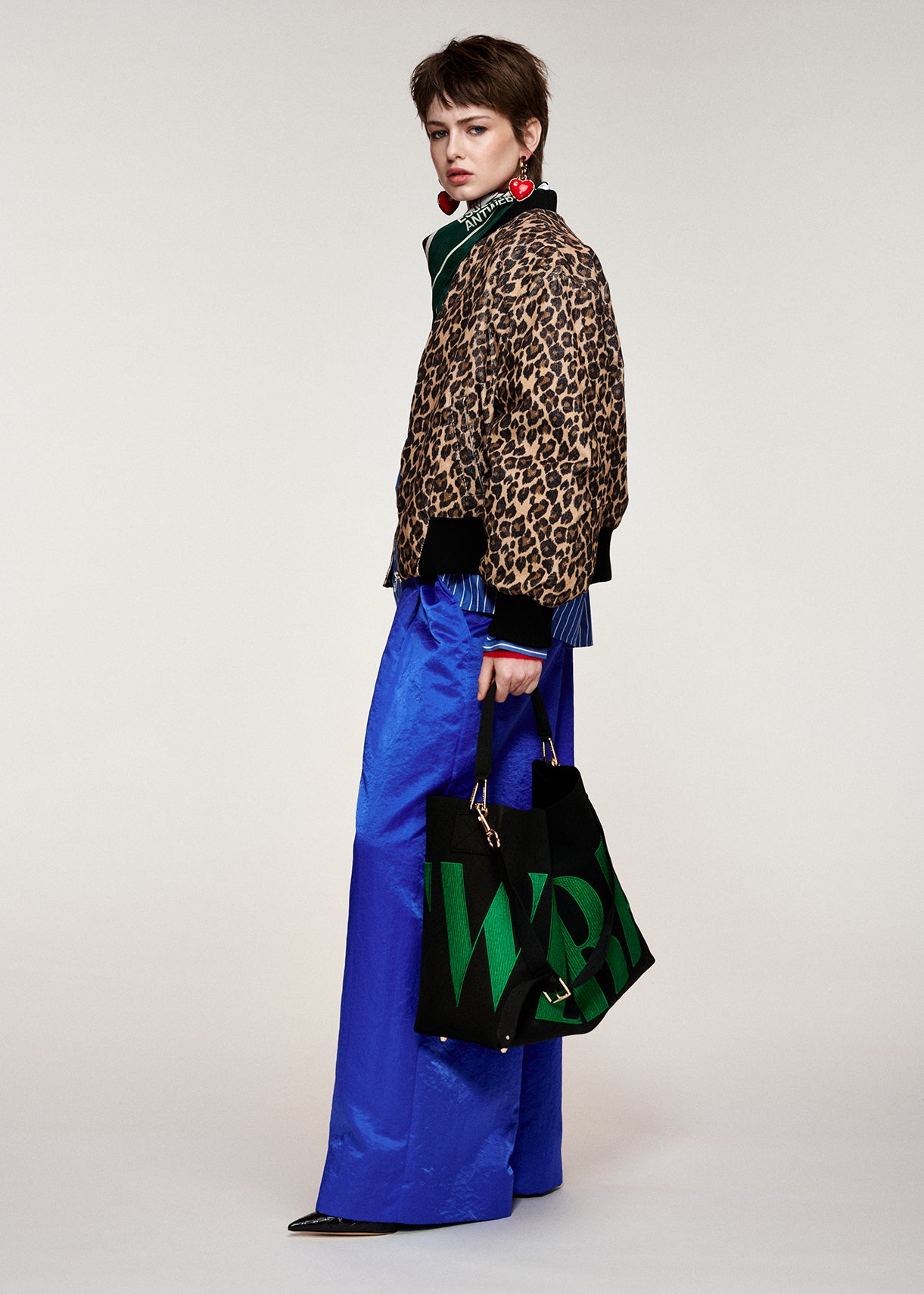 ESSENTIEL ANTWERP BLUE KARMEN WIDE LEG PANTS 226