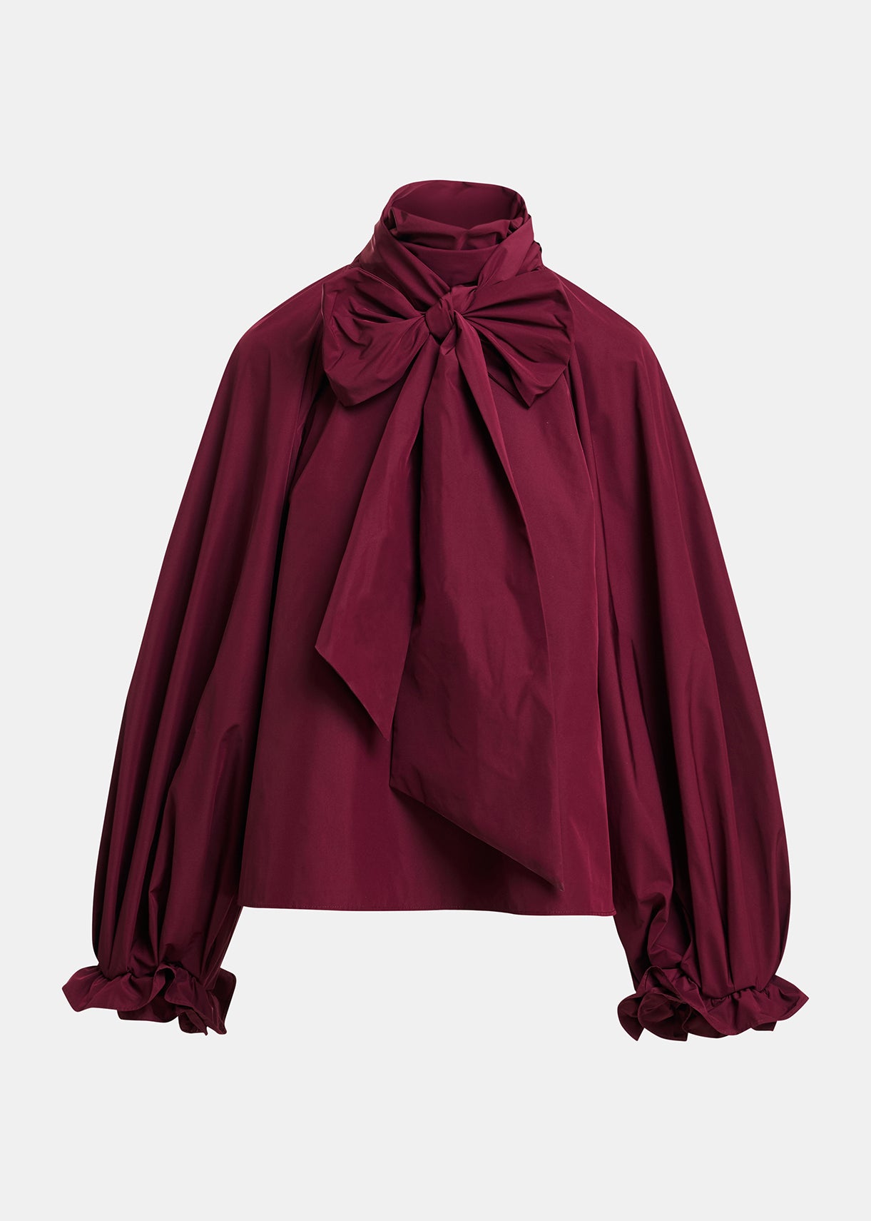 ESSENTIEL ANTWERP WINE KEILY PUSSY BOW TIE TOP 226