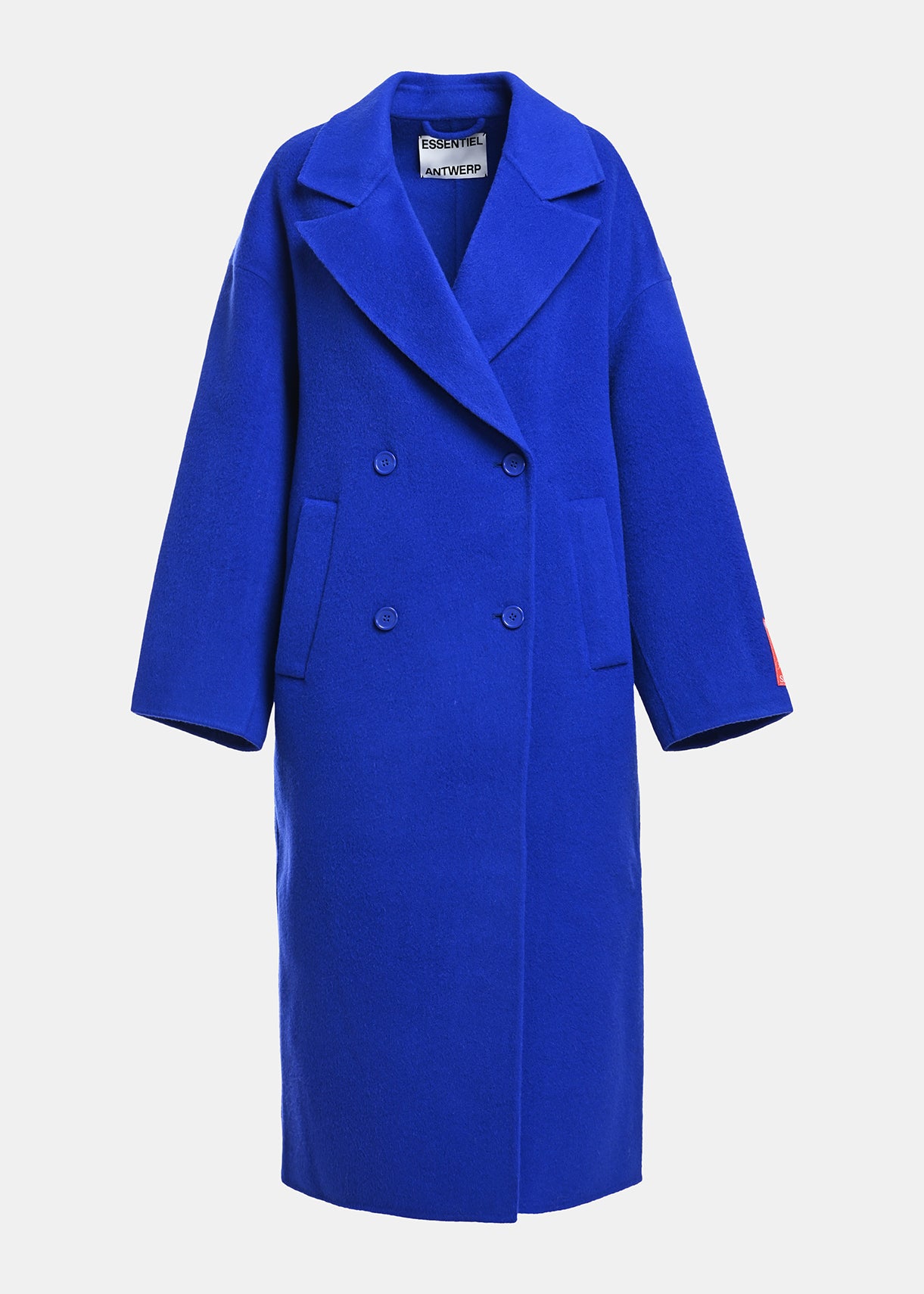 ESSENTIEL ANTWERP BLUE KELP DOUBLE FACE COAT 226
