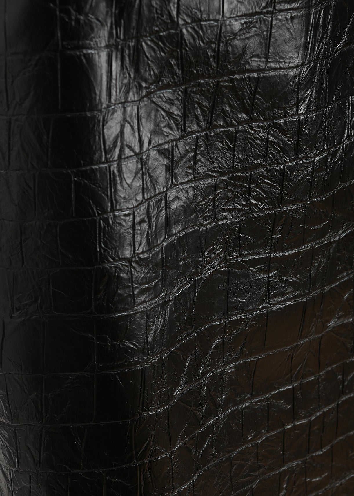 ESSENTIEL ANTWERP BLACK KIND FAUX LEATHER SKIRT 226