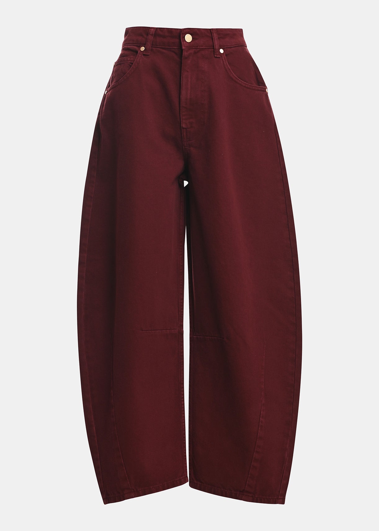 ESSENTIEL ANTWERP WINE KOKOS COLOUR DENIM BARREL LEG 226