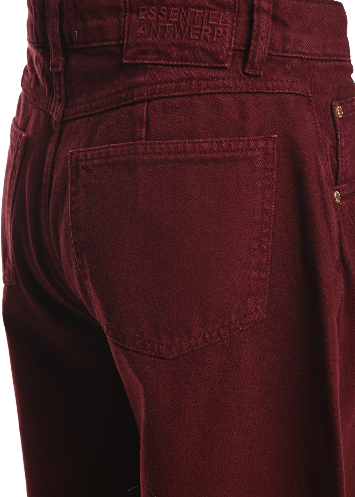 ESSENTIEL ANTWERP WINE KOKOS COLOUR DENIM BARREL LEG 226