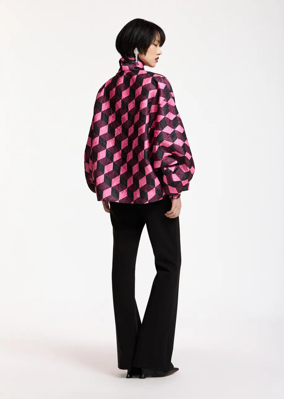 ESSENTIEL ANTWERP BLACK KOMO PUSSY BOW TIE TOP 226
