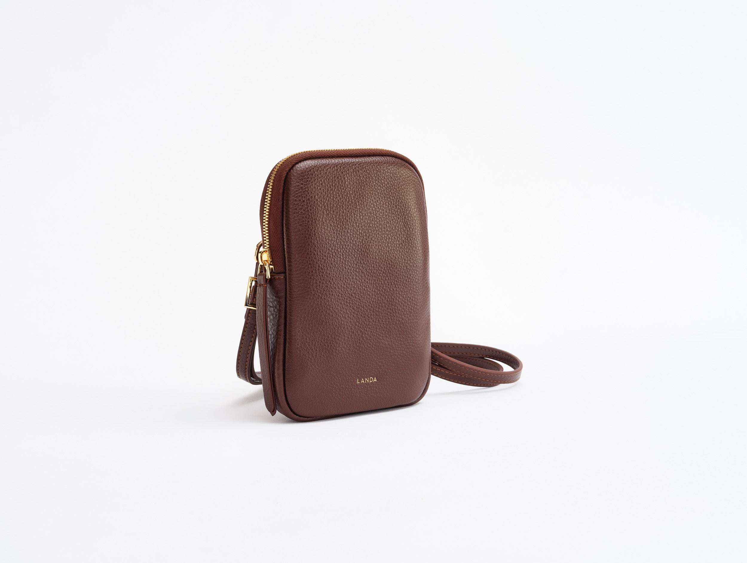 LANDA CASSIA DARK BROWN PHONE BAG 225
