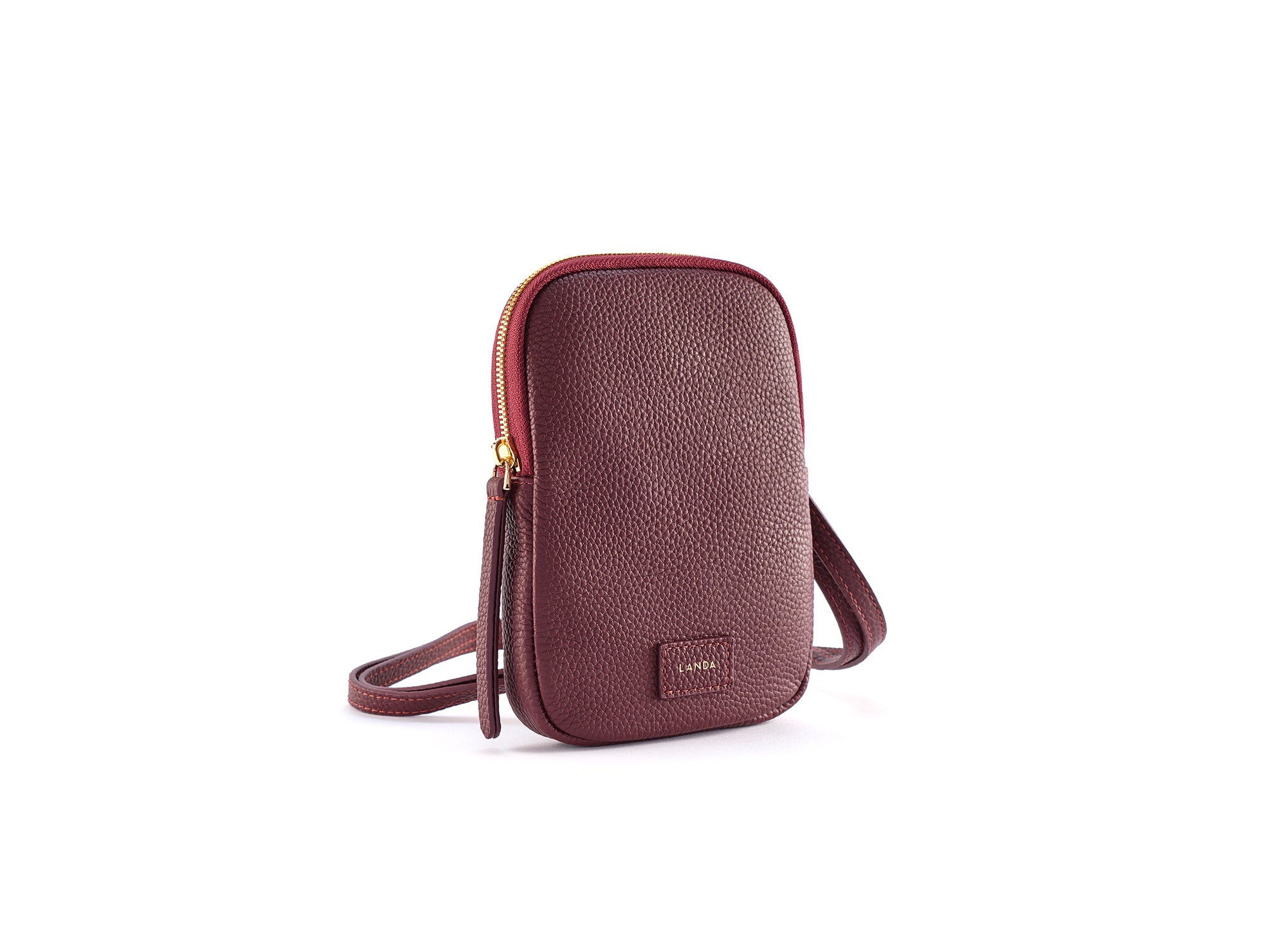 LANDA BURGUNDY PHONE BAG 225