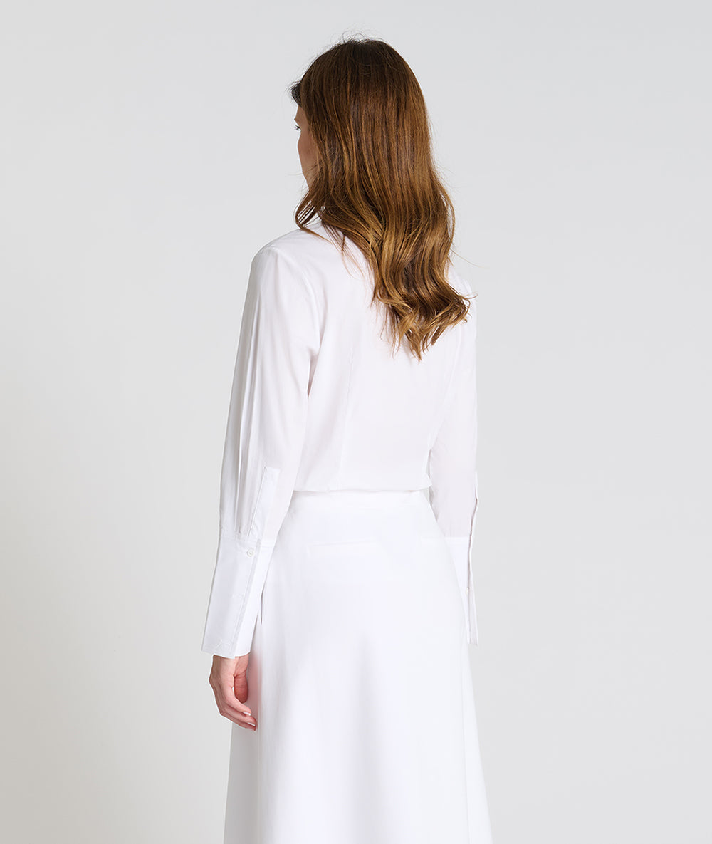 HANA SAN WHITE A LINE SKIRT LAVANDE 126