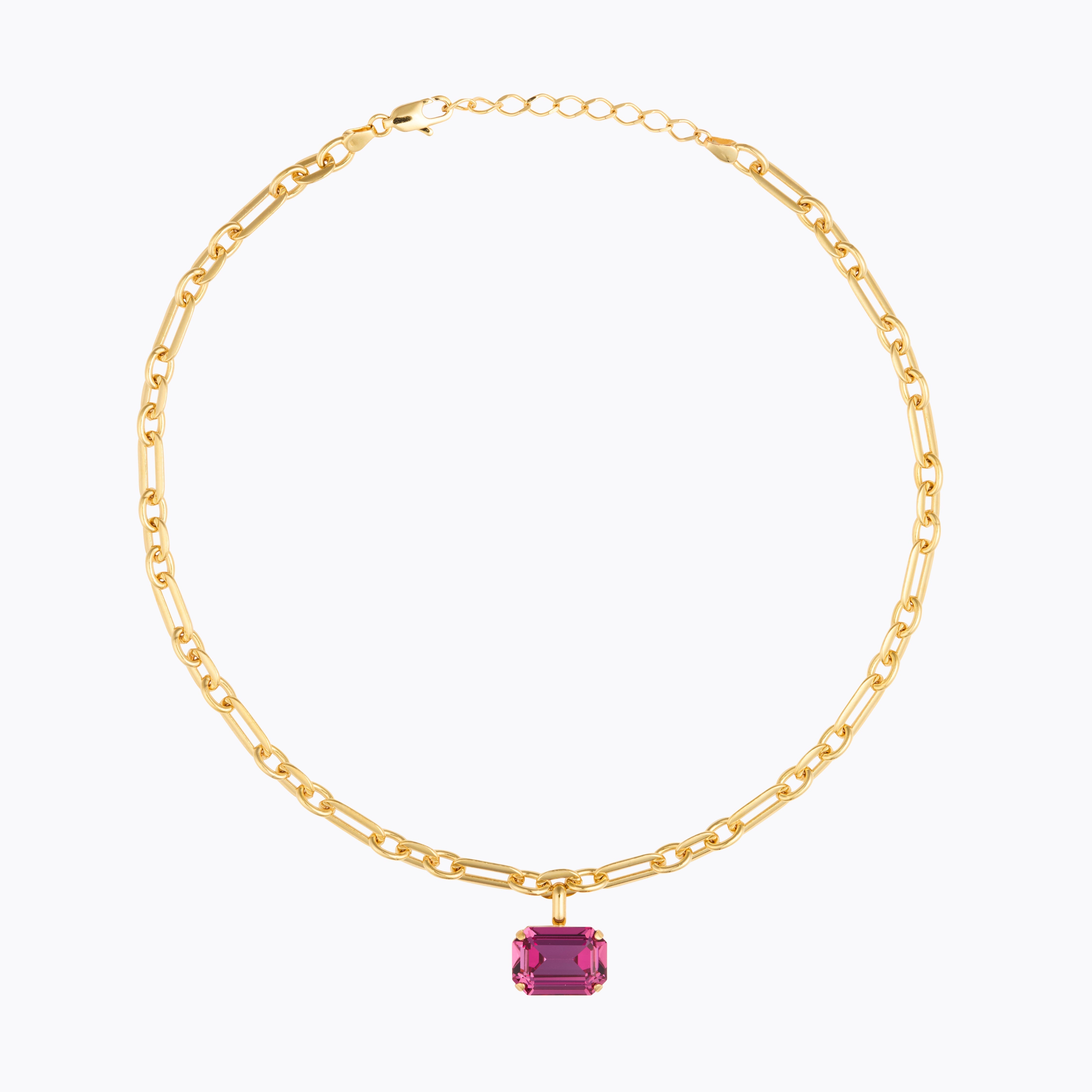 CAROLINE SVEDBOM LYDIA CHAIN NECKLACE ROSE 225