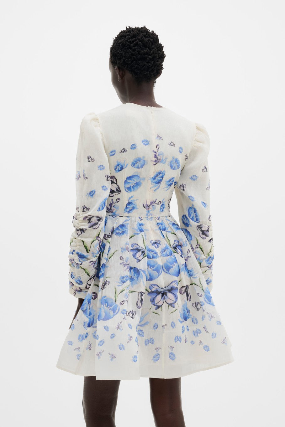 MALINA LEONI BLUE FLROAL DRESS 126