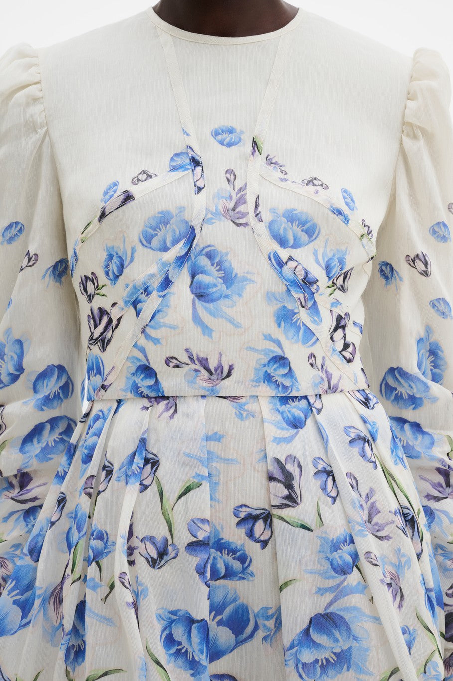 MALINA LEONI BLUE FLROAL DRESS 126