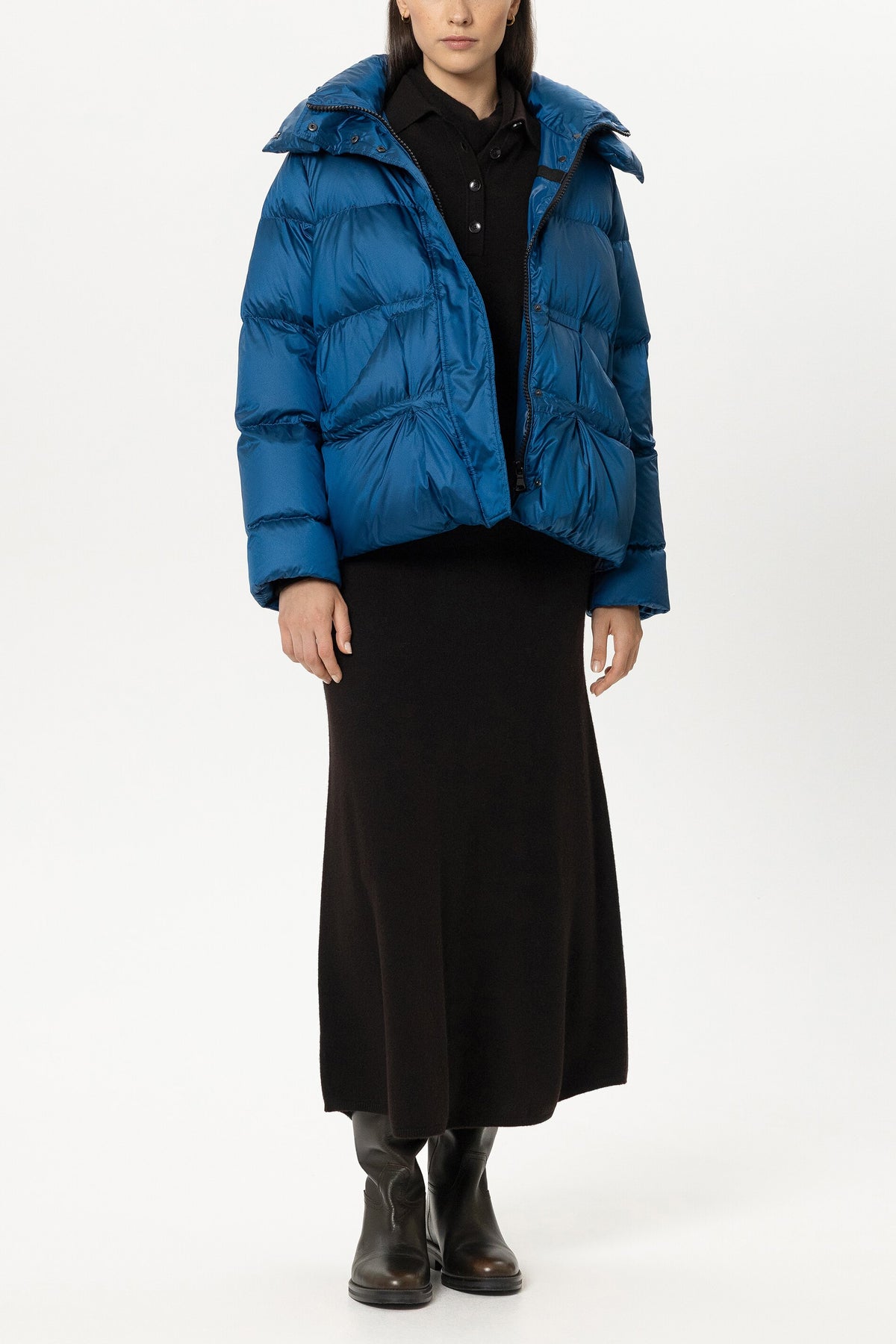 LUISA CERANO BLUE PUFFER JACKET 448554 226