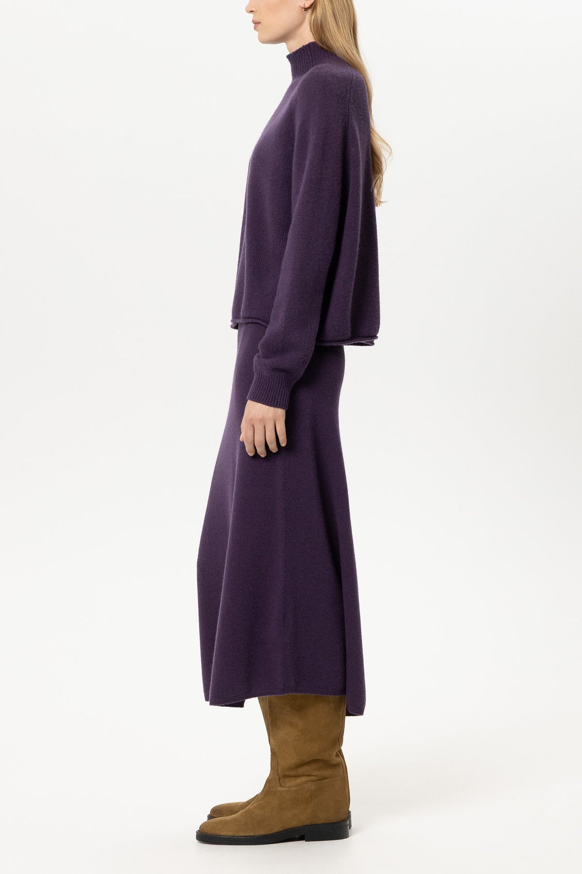 LUISA CERANO PURPLE HIGH NECK KNIT 148868 226