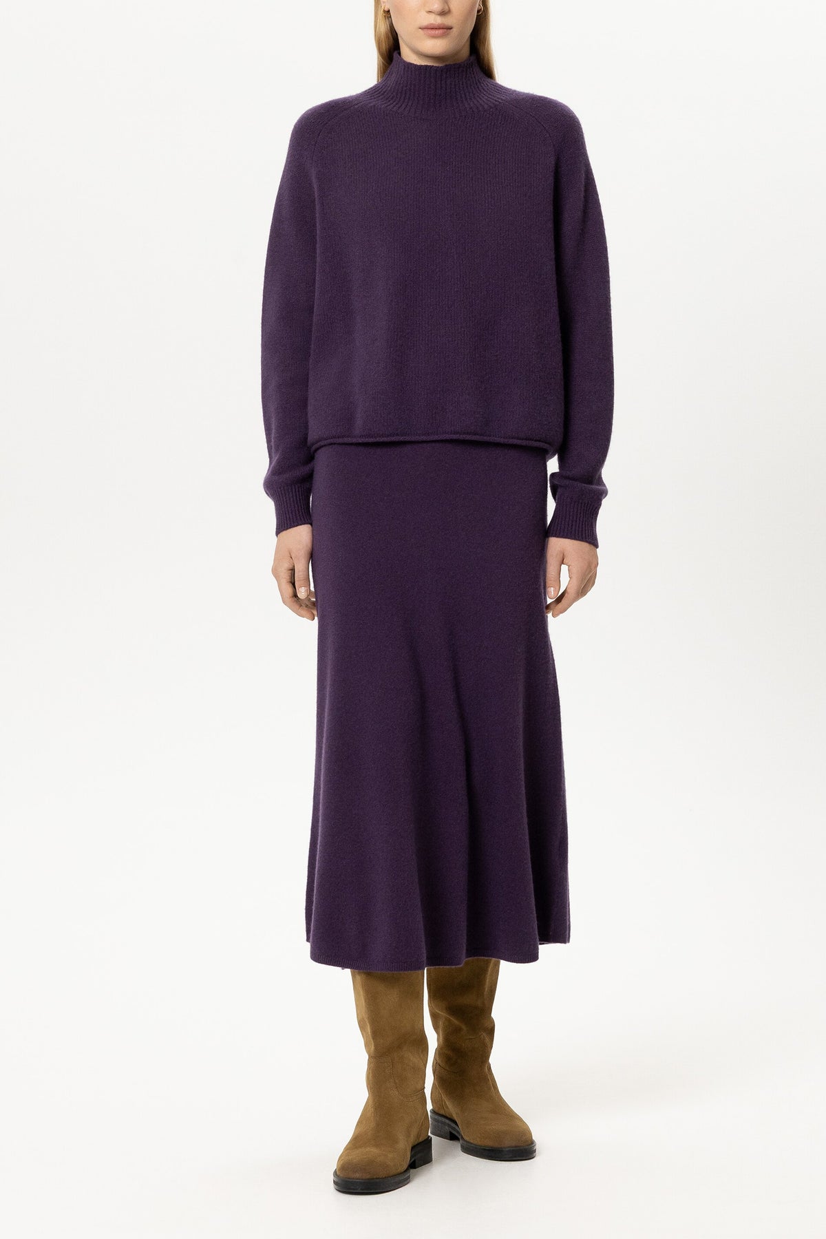LUISA CERANO PURPLE HIGH NECK KNIT 148868 226