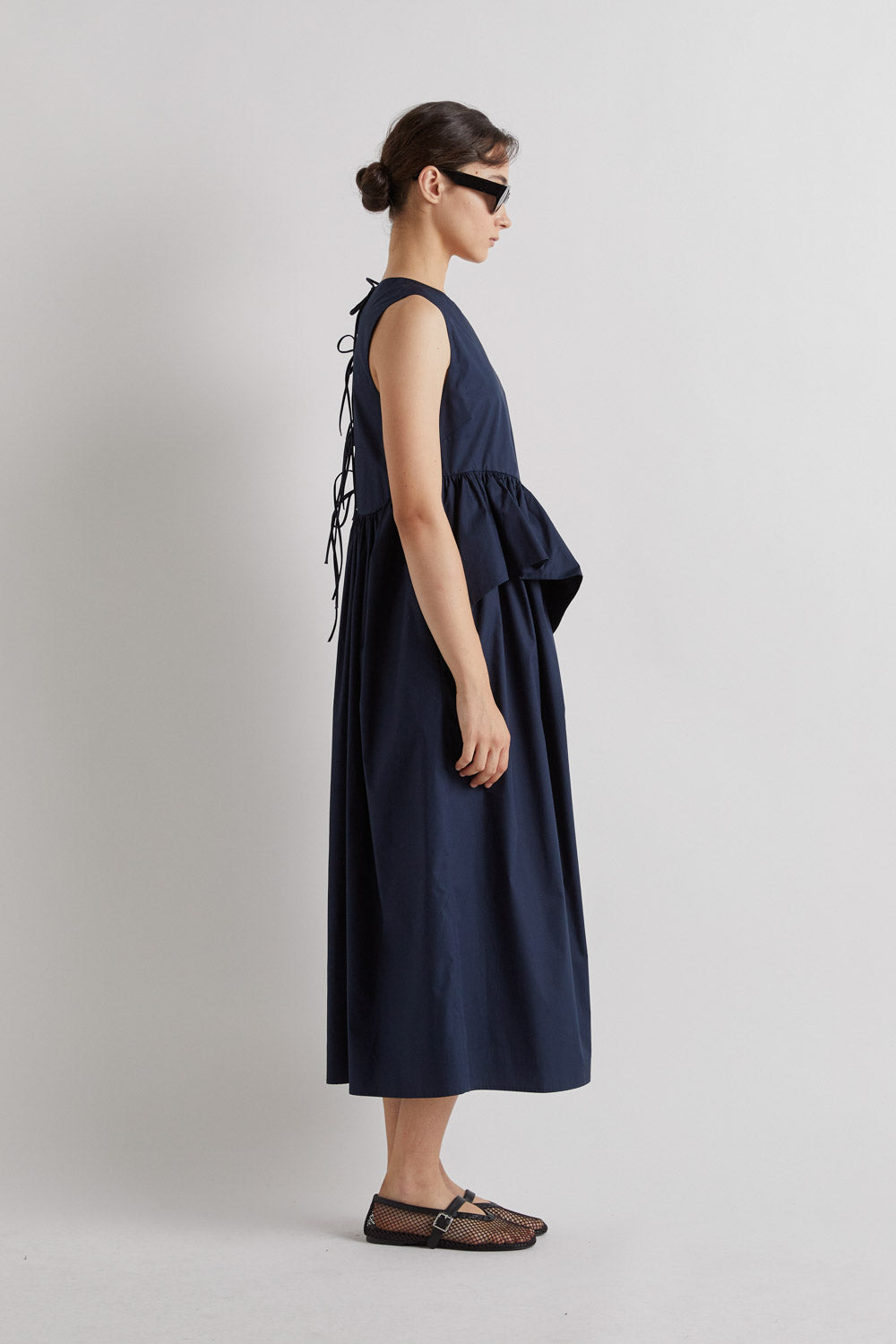 MEIMEIJ NAVY FRILL DETAIL DRESS M6EA51 126