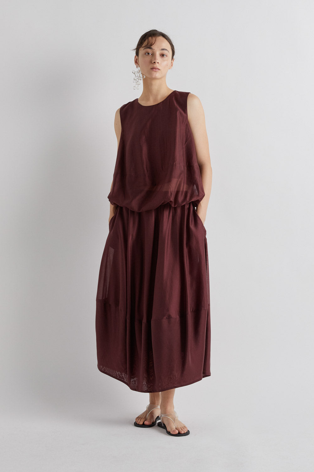 MEIMEIJ  BROWN SHORT SLV TOP M6EF11 126