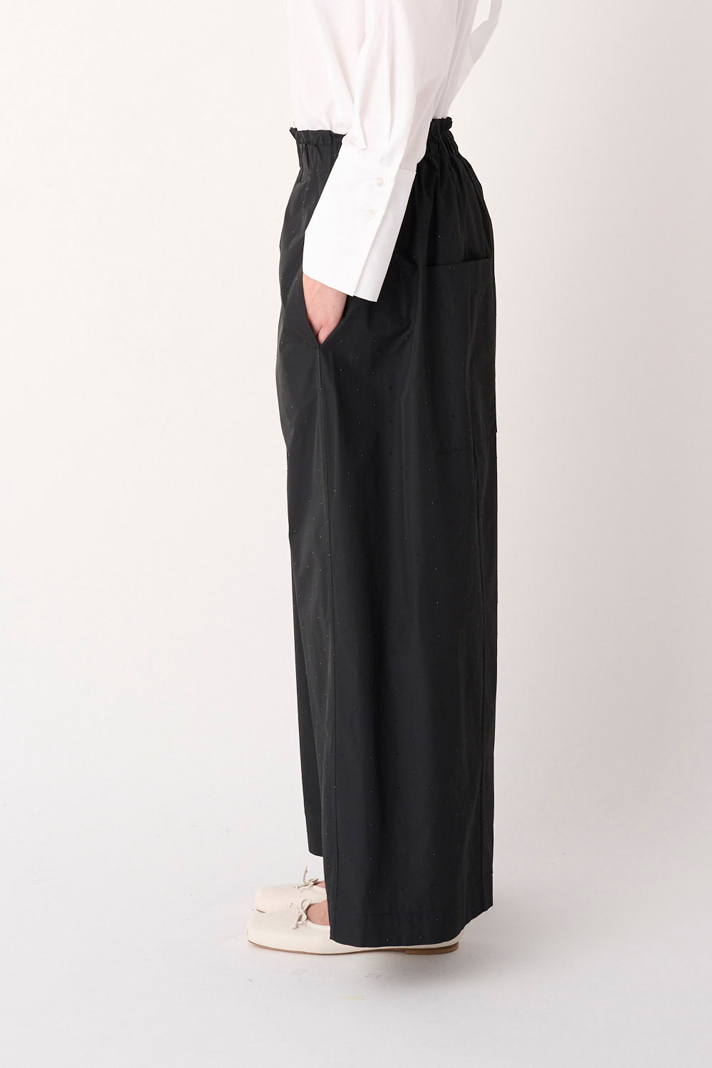 MEIMEIJ BLACK TROUSERS M6FK02 226