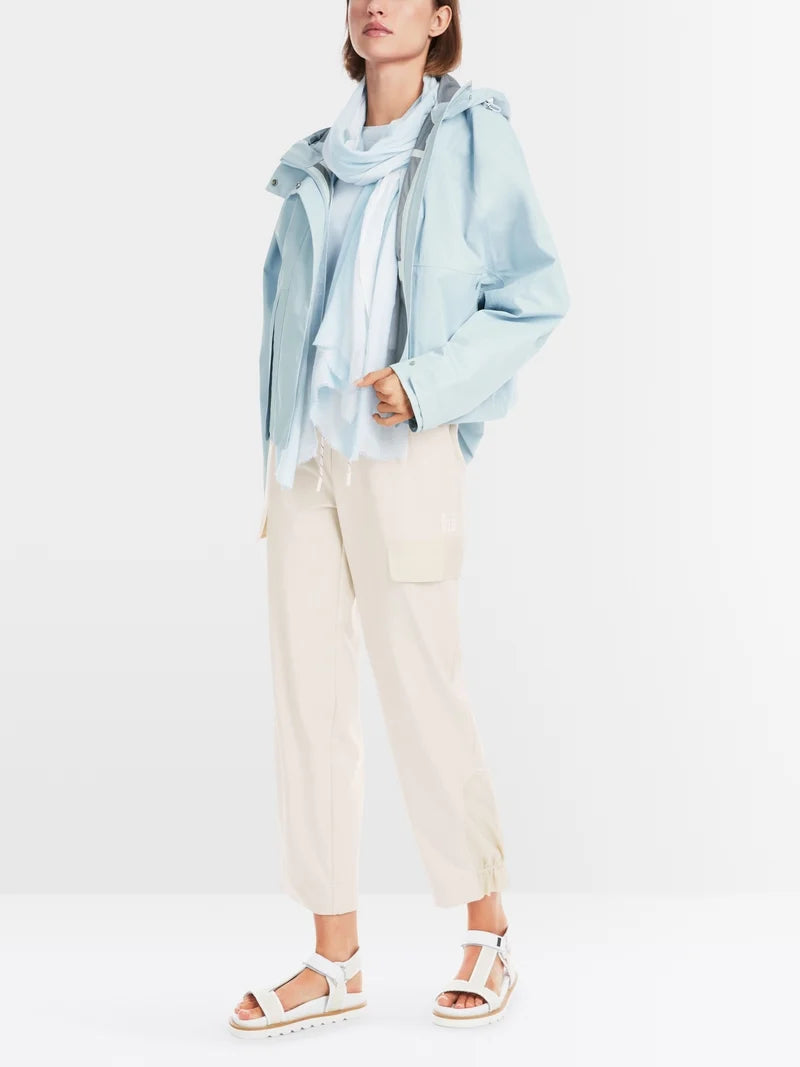 MARCCAIN BLUE SHORT WATERPROOF JACKET YS1209 W28 MACBEES