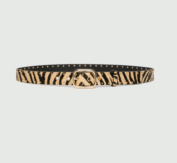 marella beige animal print belt mlacircolo