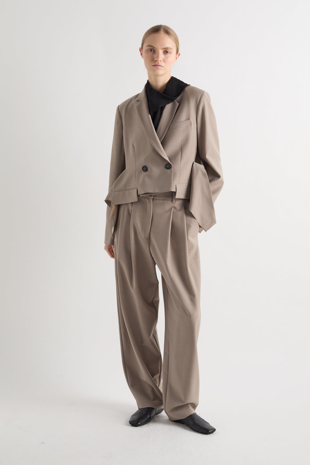 meimeij mocha trousers office workwear