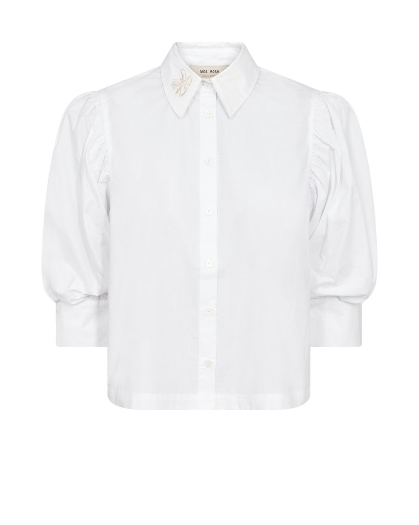 MOS MOSH MMAdjao Bernat Emb Shirt White 183240 226