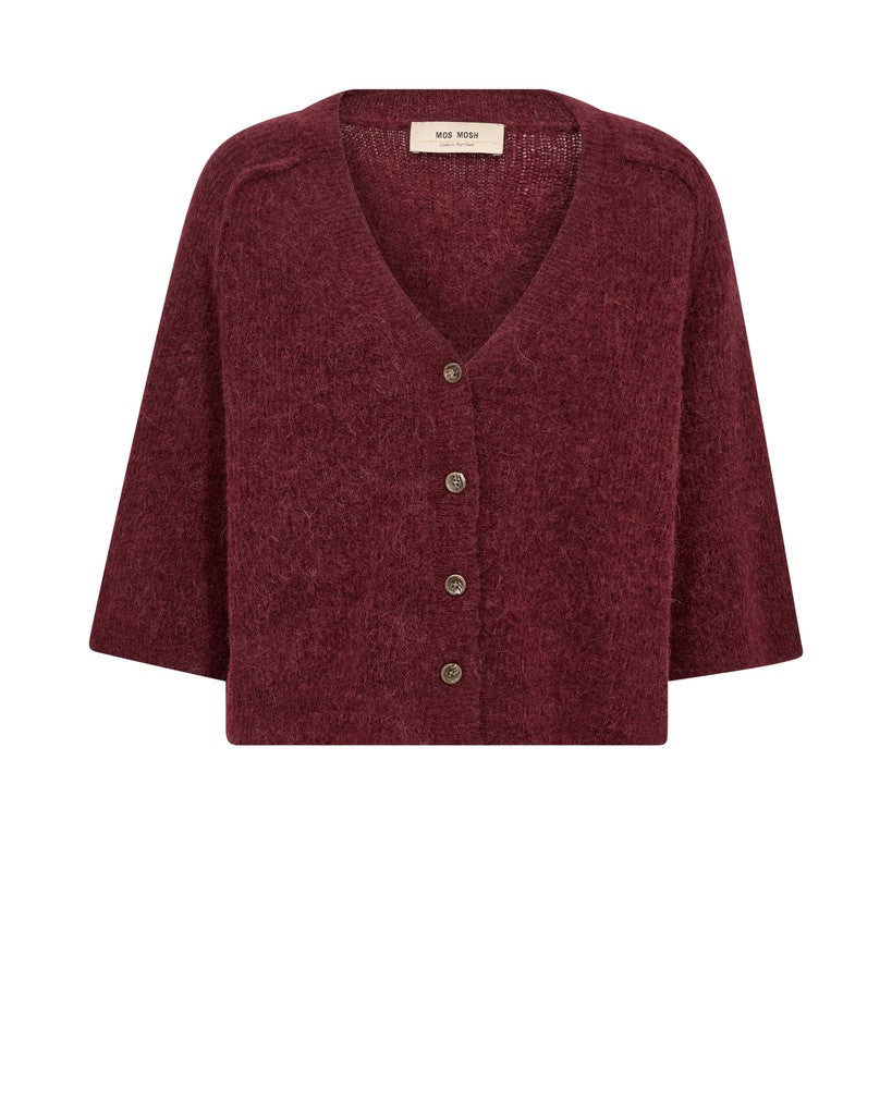 MOS MOSH MMTHORA LIZET KNIT CARDIGAN WINE 180440 226