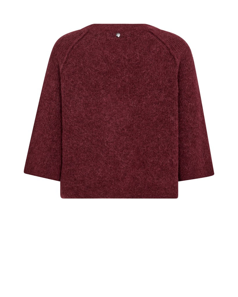 MOS MOSH MMTHORA LIZET KNIT CARDIGAN WINE 180440 226