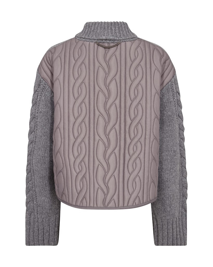 MOS MOSH MMGodinaz Quilt Knit grey 182850 226