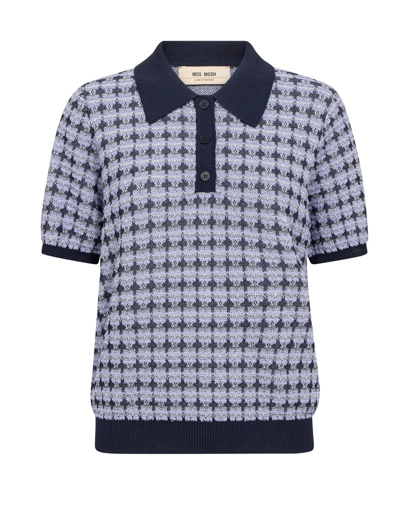 MOS MOSH MMTink SS Polo Knit violet 181920 226