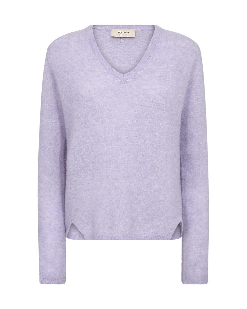 MOS MOSH MMMape Sophia V-Neck Knit violet 182160 226