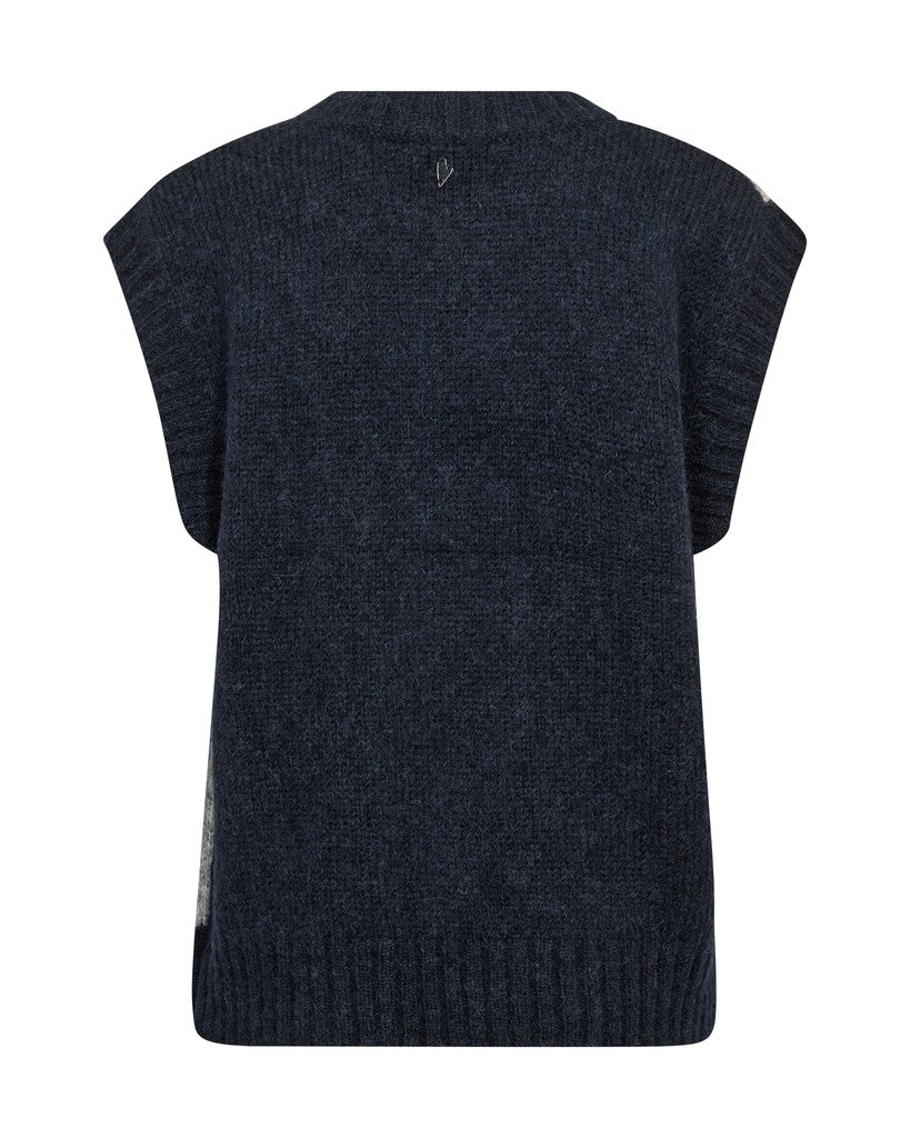 MOS MOSH MMJennine Knit Vest navy 183090 226