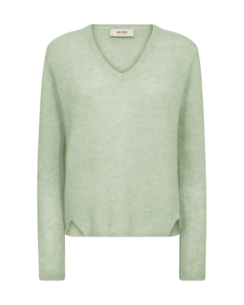 MOS MOSH MMMape Sophia V-Neck Knit green 182160 226
