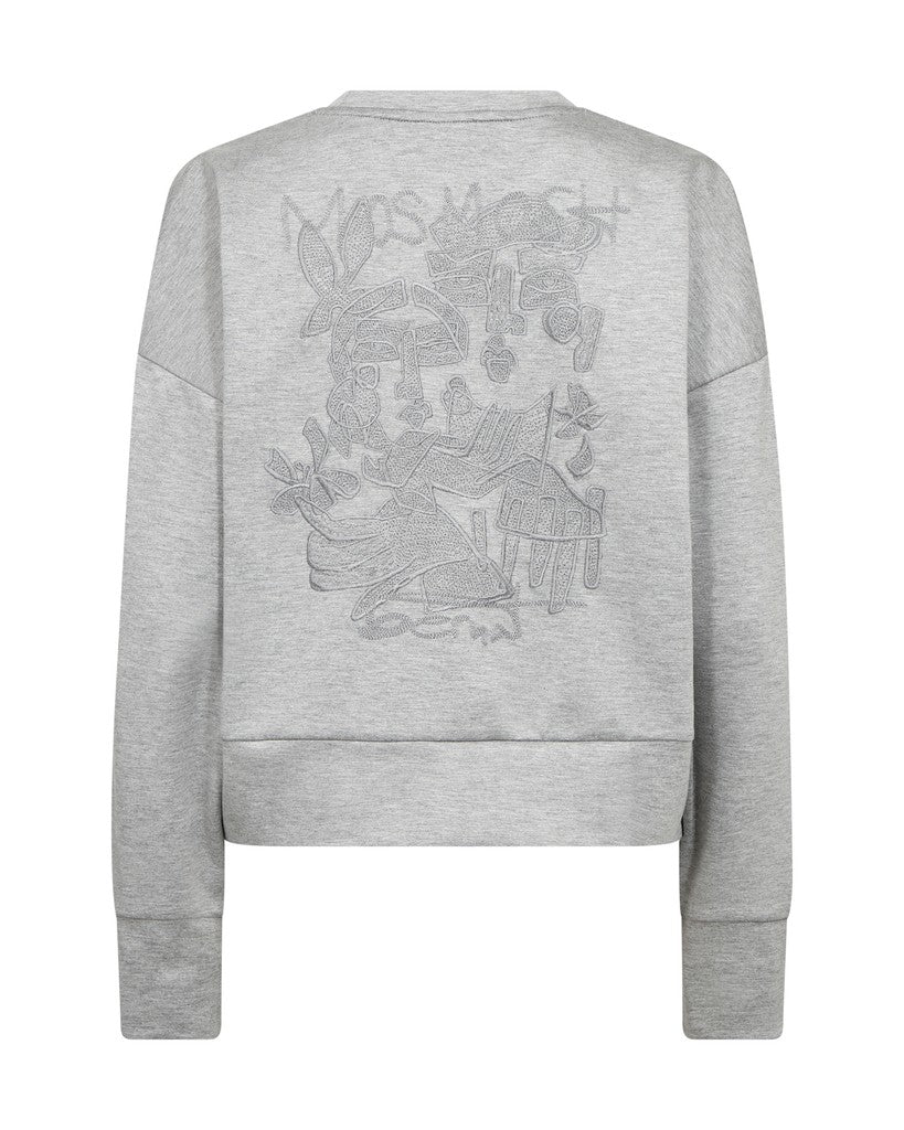 MOS MOSH MMBernat O-LS Sweatshirt grey 180650 226