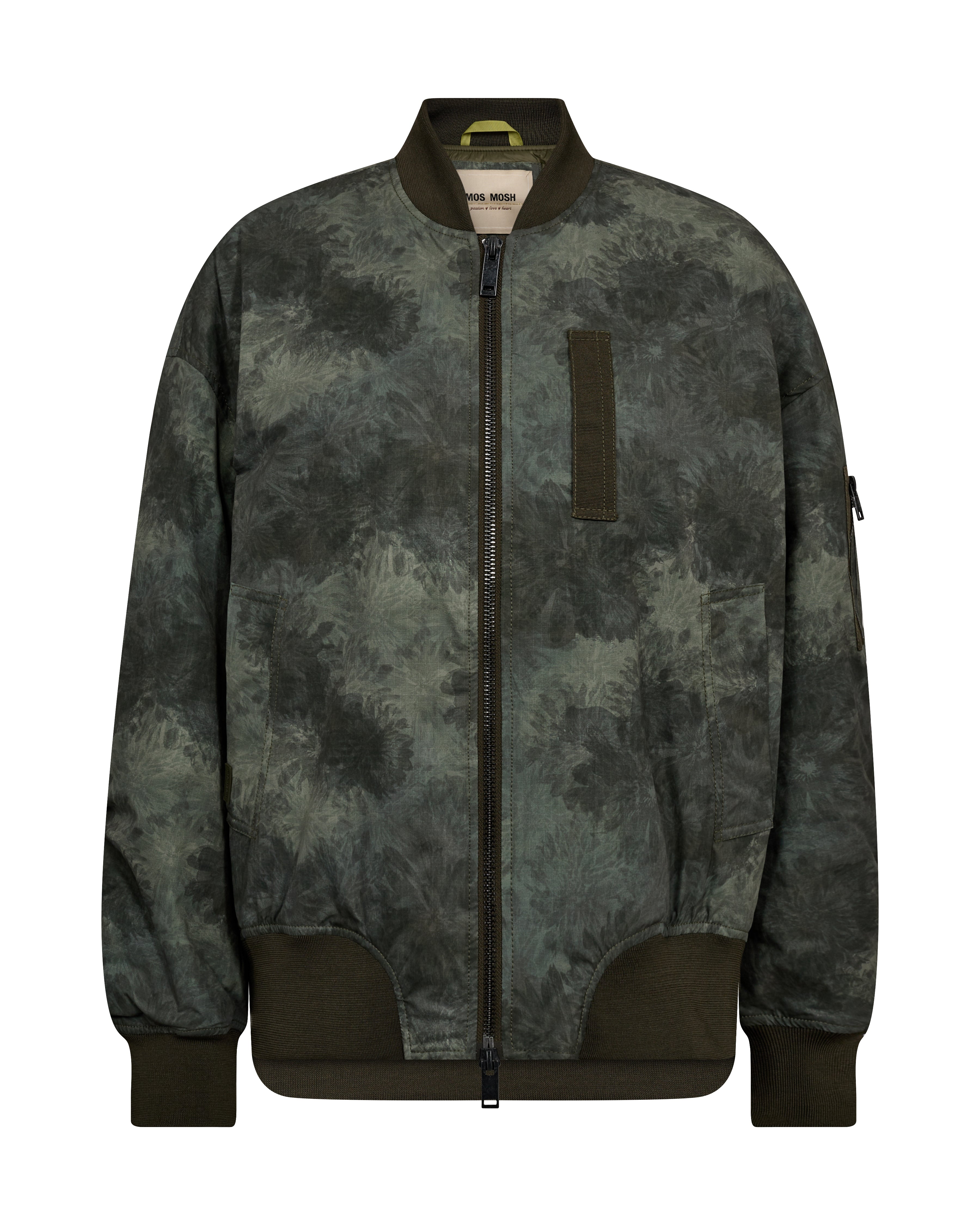 MOS MOSH MMRUBY PRINT BOMBER JACKET OLIVE 175540 126