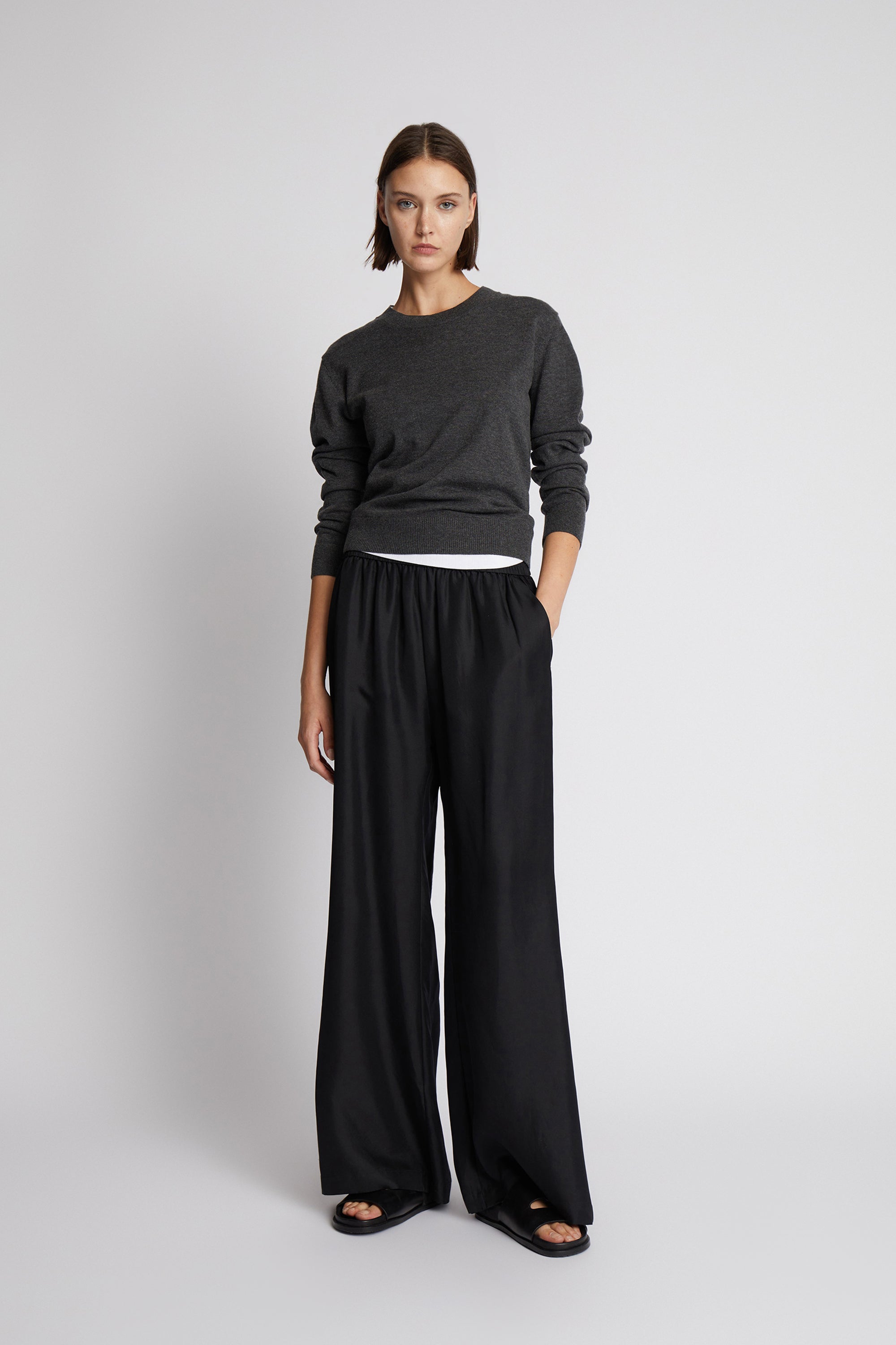 munthe arum black trousers everyday wear smart casual