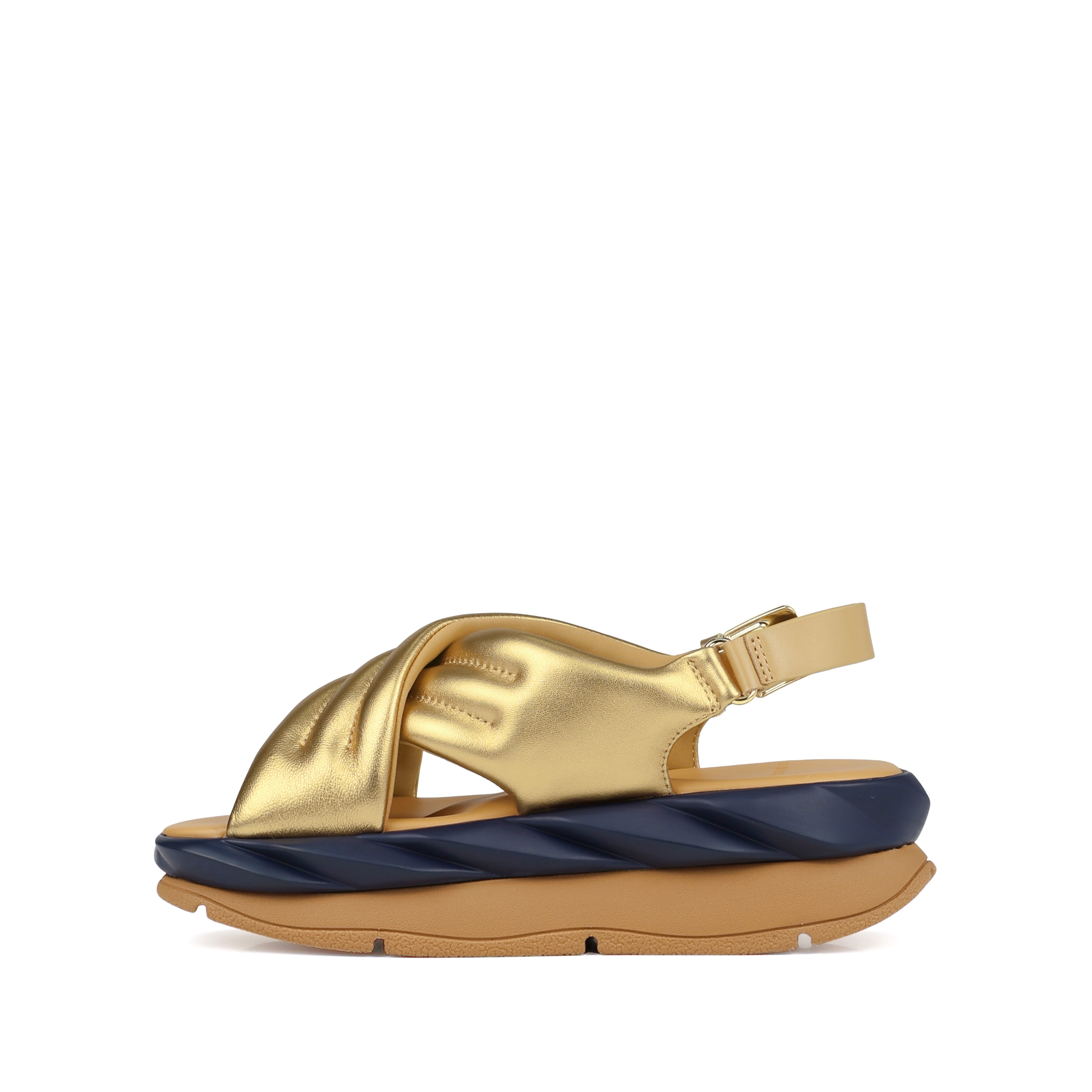 4CCCCEES GOLD METALLIC SANDAL MELLOW MANA 126