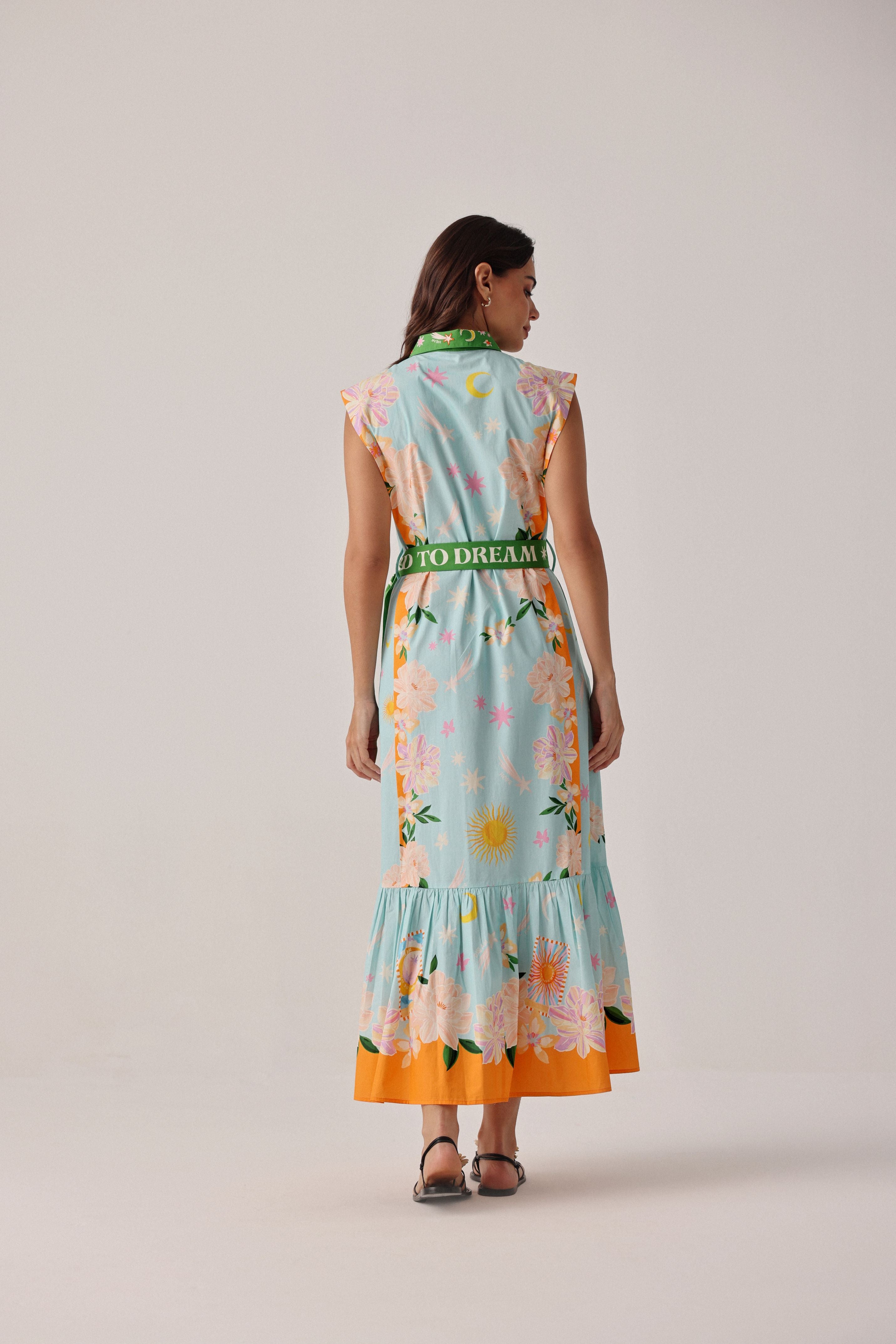 NOIB VEGA MAXI DRESS AZURE 126